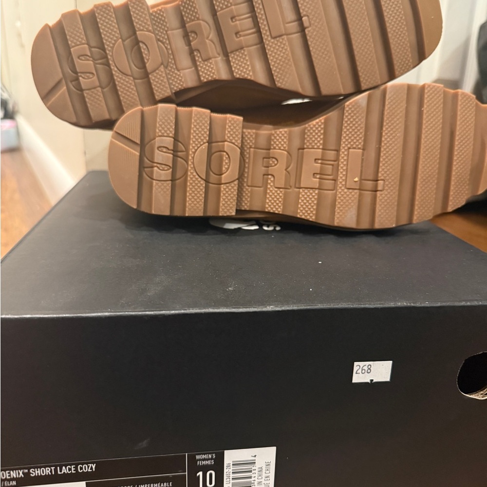 Sorel Brown Suede Lace-Up Women's Boots - Picture 2 of 3